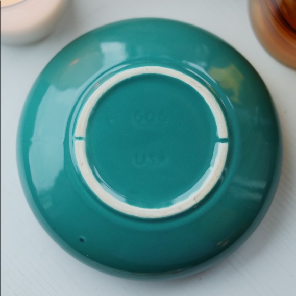 Teal Round Ceramic Catch All / Planter - Picture 8 of 8